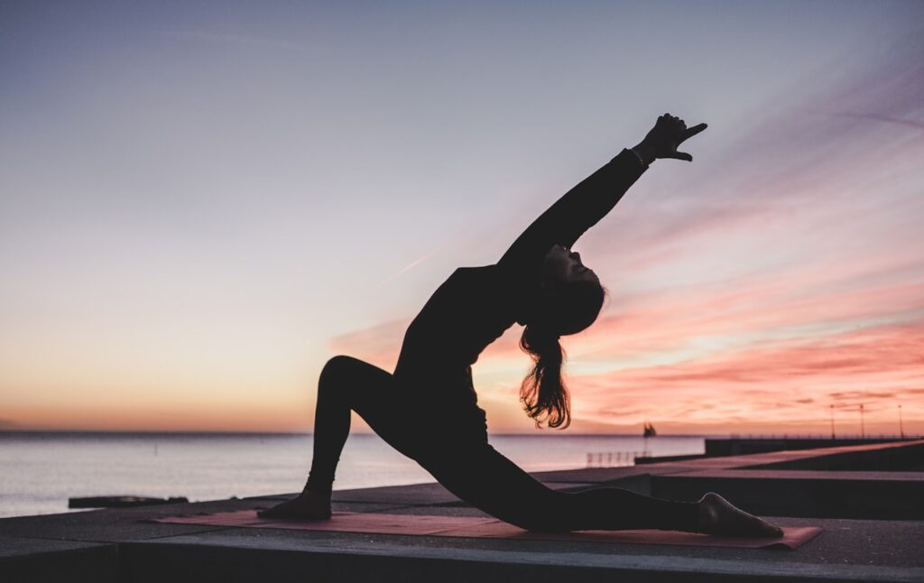 yoga-pose-in-sunset